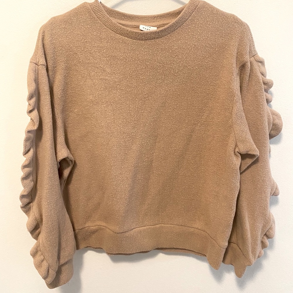 Long Sleeve Ruffle Sweater